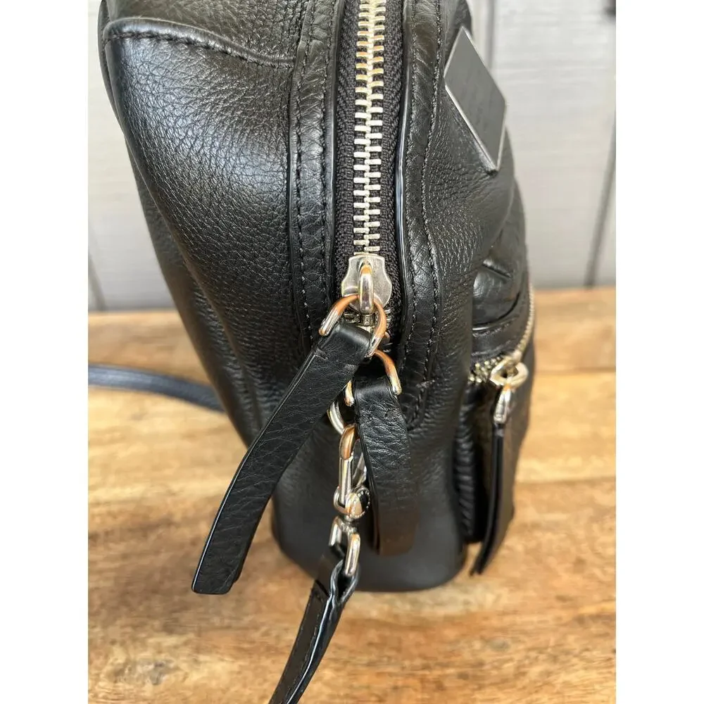 Marc by Marc Jacobs Standard Supply Mini Leather Xbody Backpack Black Zip Bag - Picture 11 of 11